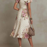 Aida - Elegancka midi sukienka z satyny