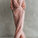 Lorena Maxi Dress with V-Neck