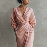 Lorena Maxi Dress with V-Neck