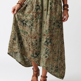 Aleta | Midi Sukienka Oversize z Guzikami i Kieszeniami