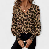 Joana - Stylowa Bluzka w Leoparda