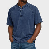 Pedro - T-shirt Vintage z Guzikami