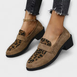 Eleganckie damskie buty w wzór lamparta
