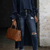 Vânia - Casualna Bluzka Denim