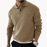 Miguel - Sweter Polo Waflowy