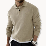 Miguel - Sweter Polo Waflowy