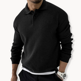 Miguel - Sweter Polo Waflowy