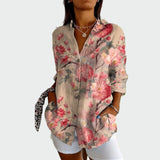 Stylowa koszula z kwiatowym wzorem