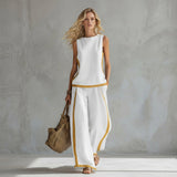 Teresa - Elegancki Zestaw Lniany