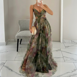 Margarida - Sukienka Maxi w Kwiatowy Wzór
